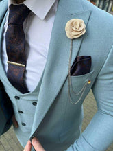 Blauw trouwpak